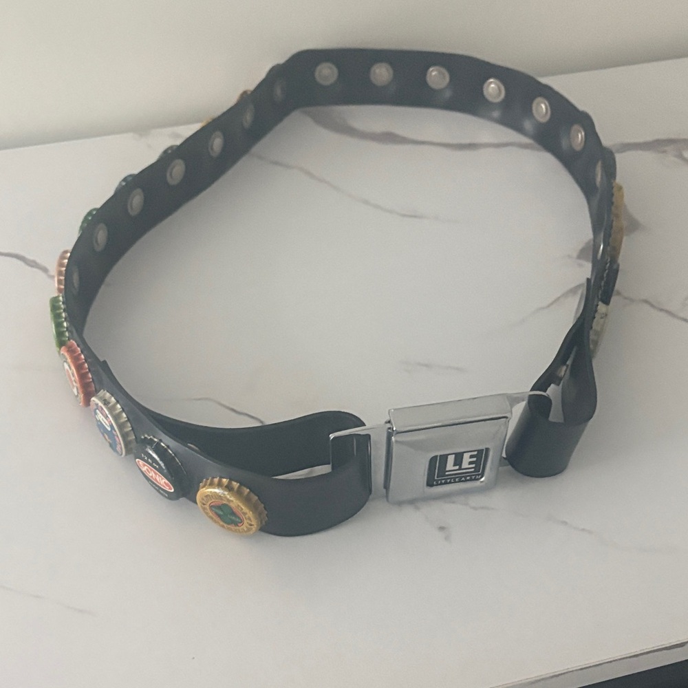 Black Belt with Decorative Accents